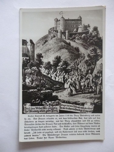 Ansichtskarte burg weinsberg - ansichtskarte,