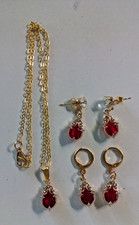 Kinderschmuckset: 12-15 Jahre goldfarben ca.35cm