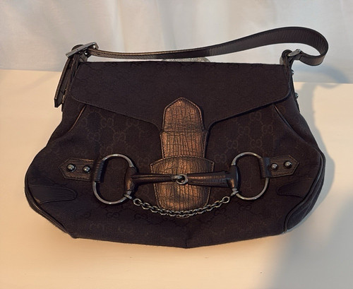Gucci canvas schultertasche - gg,