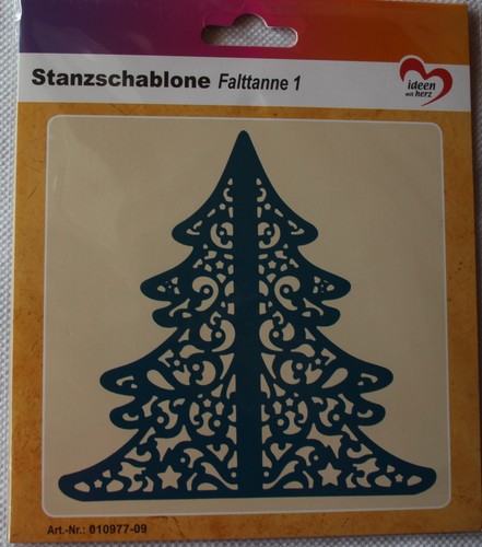 Stanzschablone falttanne - stanzschablone,