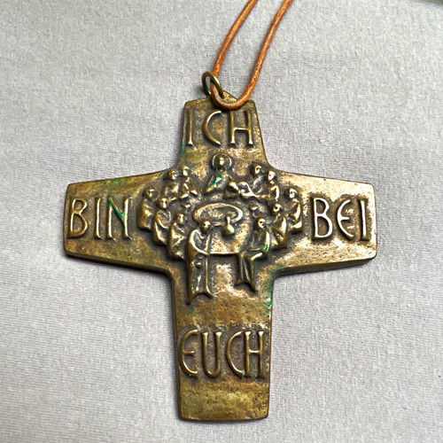 Bronze kreuz anhänger - kreuz,