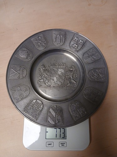 Zinn wandteller bayern - zinn,