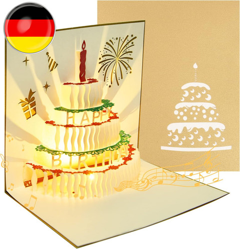 Geburtstagskarte mit musik - musik, &