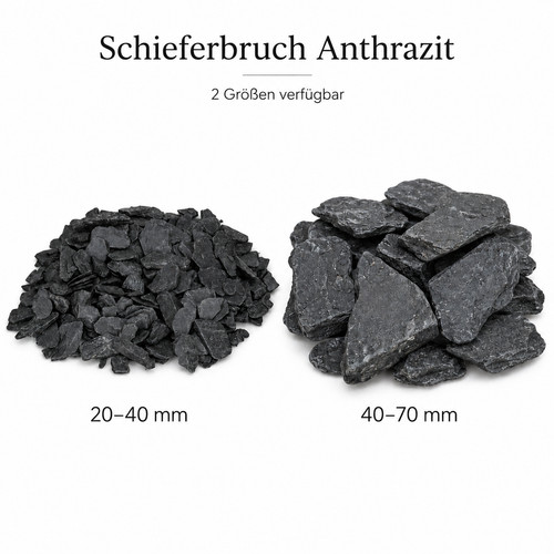 Schieferbruch anthrazit 1kg - schieferbruch,
