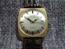 Armbanduhr Ancora Automatik, Unisex, Vintage, ca. 60er Jahre, vergoldet, 25 Rub.