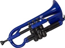 p-Cornet Kornett Kunststoff Bb blau Blasinstrument farbig B-Ware