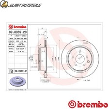 2x BREMSSCHEIBE 09.8969.21