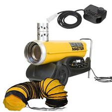 Master Ölheizer BV77E Set - Warmluftheizer Heizkanone 20kW Bauheizer