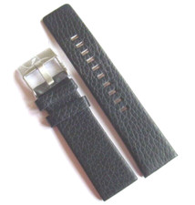 DIESEL Original Ersatzband Lederarmband DZ4341 Uhrband Schwarz watch strap 24 mm