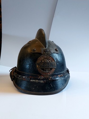 Antik feuerwehr lederhelm - antik, feuerwehr-lederhelm