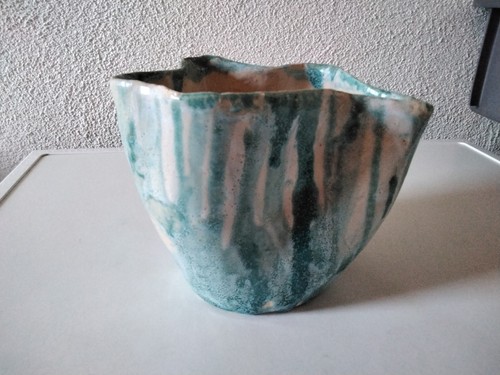 Vintage keramik blumenvase - keramik,
