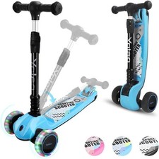 LED Kinderroller Kinderscooter Cityroller Dreiradscooter Scooter ab 3 Jahren DHL