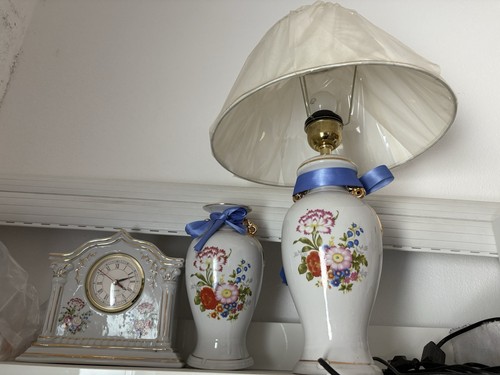 Antikes set porzellan lampe - antikes,