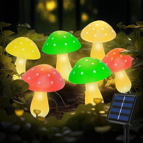 Led solar pilz lichterkette - led,