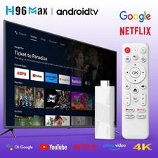 H96Max 4K Ultra HD Media Player Andriod 14 Smart TV Stick, HD2.0 BT5.4, Wifi 6