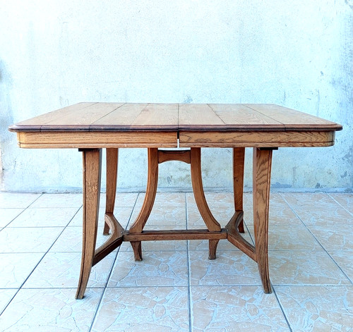 Vintage jugendstil tisch - tisch, eiche