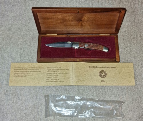 Böker damast jahresmesser von - böker,