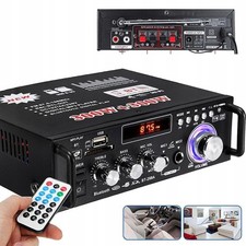 600W Bluetooth 5.0 Verstärker HiFi Power Audio Stereo Bass USB SD FM Radio AUX