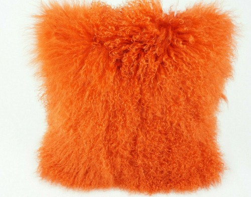 Tibetlammfell kissen 40x40cm - tibetlammfell,