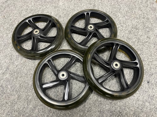 Kunststoff räder vollgummi - 4x,