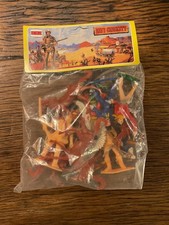 Wild West Comansi 12 x Figur Davy Crockett El Hero del alamo ovp Cowboy..Set 3