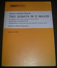 Noten von Johann Joachim Quantz - Trio Sonata in G Major (Schott)