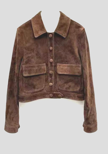 Braune wildleder leder - braune,