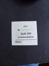 DDR Potsdam Fahrkarte Monatskarte 16 DM Beitragsmarke Brandenburg