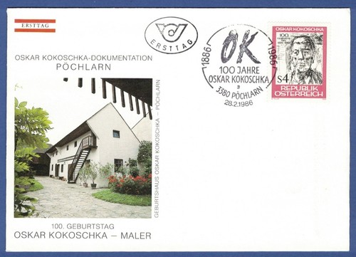 Fdc österreich 1986 - fdc,