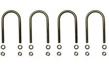 4x Feder Bride Suzuki SJ410, SJ413, Samurai, Blattfeder HINTERACHSE, U Bügel