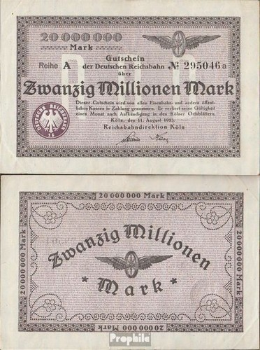 Banknoten köln 1923 pick - banknoten,