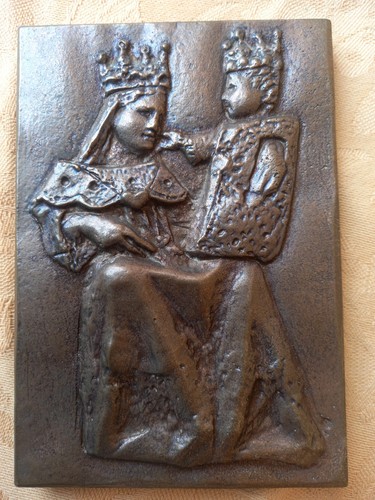 Ettaler madonna bronzerelief - ettaler,