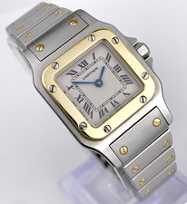 Cartier Santos Galbee Lady | Edelstahl & 18K Gold | Originale Cartier Box | 24mm