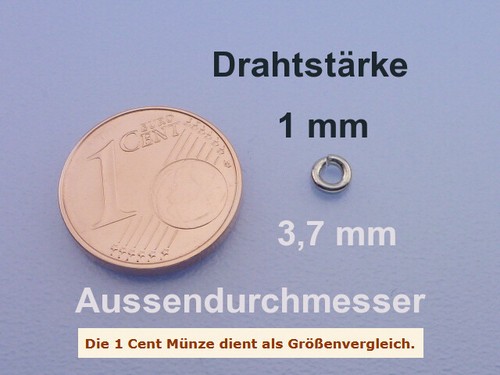 Echt 925 silber ösen - echt, 3,7