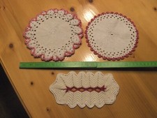 3 kleine Deckchen aus Omas