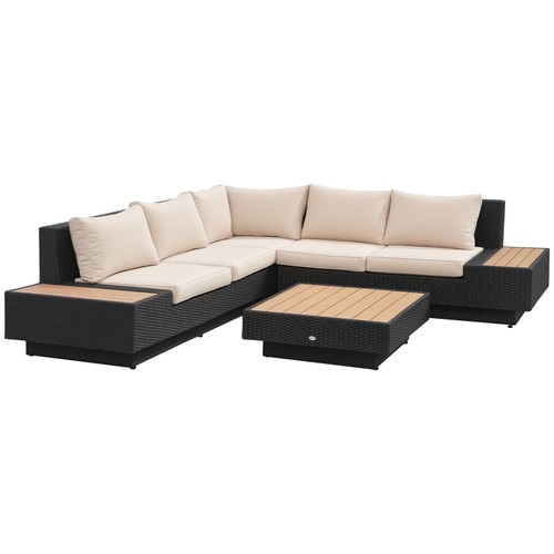 Polyrattan gartenmöbel tlg - polyrattan, 4-tlg