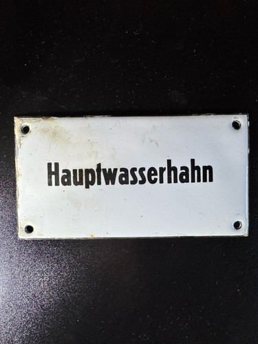 Emaille schild original - schild,