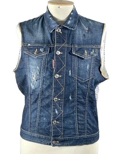 Dsquared2 jeansjacke ärmellos - dsquared2,