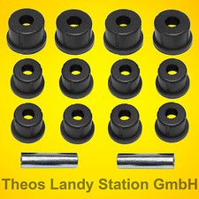 Polybuchsen schwarz Suzuki LJ80 Cabrio+Van für 2 Blattfeder ,Buchse Lager Silent