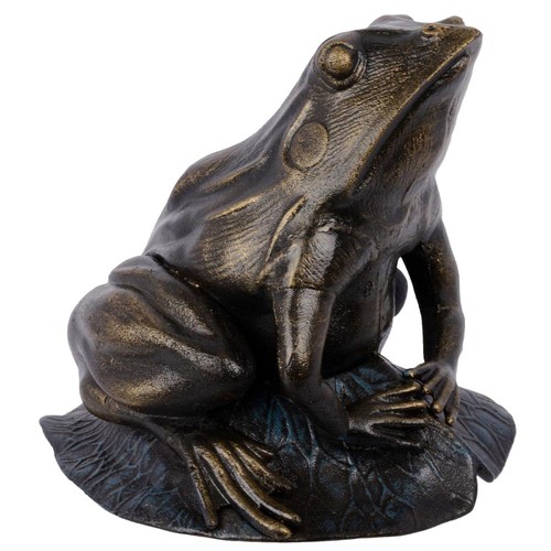 Eisenskulptur frosch kröte - frosch,