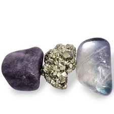 Lepidolith Pyrit Fluorit - 3