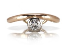Solitär Ring Brillant 0,20 ct