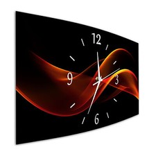 BM Wanduhr Funkwanduhr Funk Wanduhr 44 cm x 22 cm geräuschlos lautlos 9591-1WZa