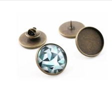 5 Edelstahl Broschen