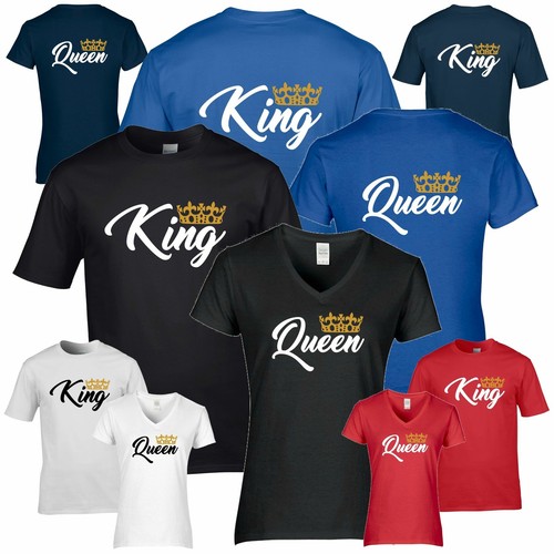 King queen shirts partner - queen,