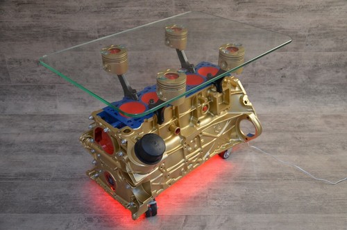 Mercedes benz motorblock tisch - benz,