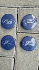 4x original Ford Nabenkappen 6M21-1003-AA Nabendeckel Set Felgen Blau Radkappen