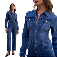 Damen Jeans Denim Overall