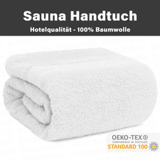 XXL Saunatuch 80x200 cm 100% Baumwolle, Frottee, Premium Handtuch, Badetuch
