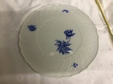 Hutschenreuter Dresden blaue Blume Tortenplatte Kuchenteller Kuchenplatte
